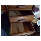 Antique desk with key and chair