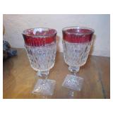 Lead Crystal Decanter with Glasses