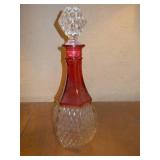 Lead Crystal Decanter with Glasses