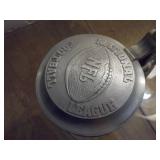 Lidded glass beer mugs