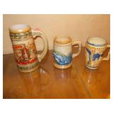 Ceramic German beer mugs