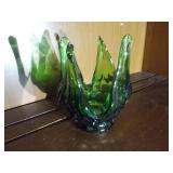 Green Decorative Candle Holder