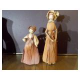 Vintage corn husk figurines