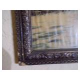 Antique frame with sea setting
