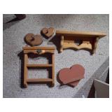 Shelves and wall decor