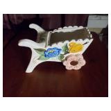 Pottery plant/flower cart