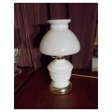Milk glass lamp