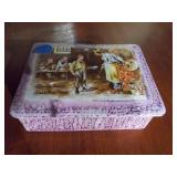 Water pitcher, small covered box and a flower planter