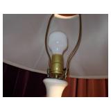 vintage ivory ceramic table lamp