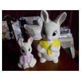 Bunny figurines