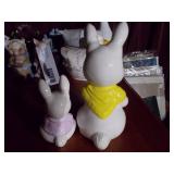 Bunny figurines