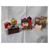 Salt and pepper shakers and toothpicks holder