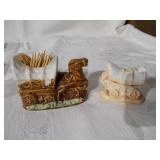 Salt and pepper shakers and toothpicks holder