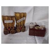 Salt and pepper shakers and toothpicks holder