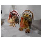 Turkey salt and pepper shakers