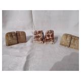 Chalk ware Mount Everest salt and pepper shakers