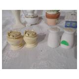 Assortment of salt and pepper shakers