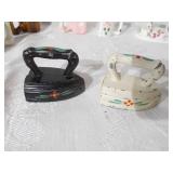 Vintage iron salt and pepper shakers