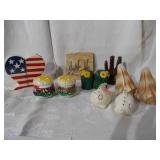 Assortment of salt and pepper shakers