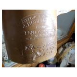 1800’s pottery ink bottle and vase