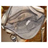 Silver “miss me” purse