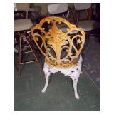 Cast iron outdoor chair