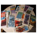 Vintage maps and advertisements of places