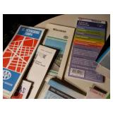 Vintage maps and advertisements of places