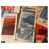 Vintage maps and advertisements of places