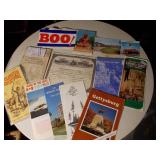 Vintage travel brochures