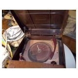 Vintage radio and record player