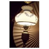 vintage hanging hurricane lamp,