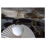 antique milk glass pendant light fixture