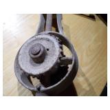 antique breast drill or an ice cream maker.