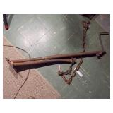 vintage barbed wire or fence stretcher,