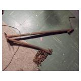 vintage barbed wire or fence stretcher,