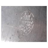 Vintage metal baking pans and pots.