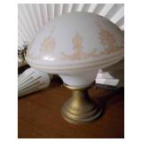 An assortment of lamp parts