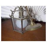 An assortment of lamp parts