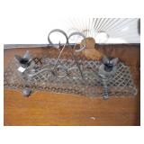 vintage wrought iron floor candelabras