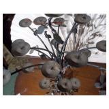 vintage wrought iron floor candelabras
