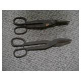 vintage metal bucket full of vintage tools