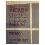 Riekes Crystal Hollywood 14-Piece Punch Set in Box