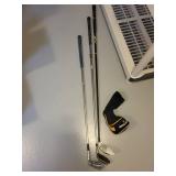 Lot of 3 Golf Clubs Including TaylorMade RBZ, Tour Collection 7, and Coro Mann Shot Maker