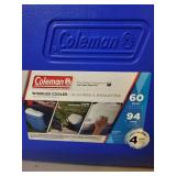 Coleman 60-Quart Wheeled Cooler with Telescoping Handle