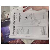 Pro-Form 10.8x Recumbent Exercise Bike with Manuals and Cushion