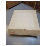 Set of 3 Vintage Square Glass Ceiling Light Covers with Hardware