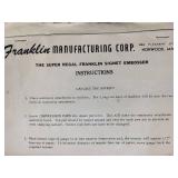 Franklin Signet Embosser with Foil Rolls, Metal Type, Boxes, and Scrapbook Supplies