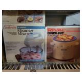 Sunbeam Mixmaster 6-Speed Mixer and Rival 3.5 Quart Slow Cooker Set