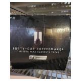 Lot of 2 Large Coffeemakers: Everstar 40-Cup and West Bend 36-Cup